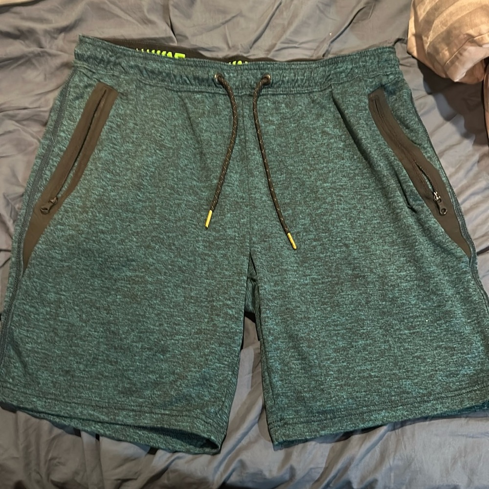 Green sweatshorts from American Eagle. Size L